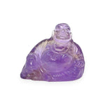 Load image into Gallery viewer, Amethyst Laughing Buddha 95g – Prosperity Statue for Wealth &amp; Happiness