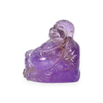 Load image into Gallery viewer, Amethyst Laughing Buddha 95g – Prosperity Statue for Wealth &amp; Happiness