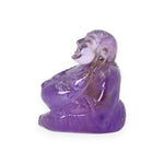Load image into Gallery viewer, Amethyst Laughing Buddha 95g – Prosperity Statue for Wealth &amp; Happiness