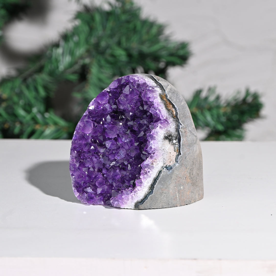Natural Amethyst Geode 795g - Raw Crystal for Healing