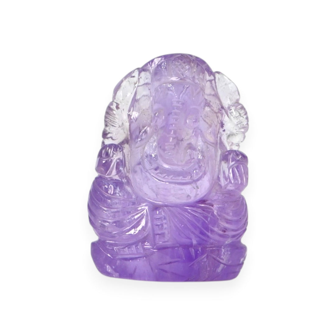 Amethyst Ganesha Statue 79g – Purple Stone Idol for Wealth & Positive Energy