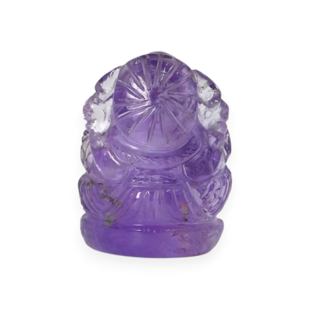Amethyst Ganesha Statue 80g – Spiritual Stone Idol for Wealth & Positive Energy