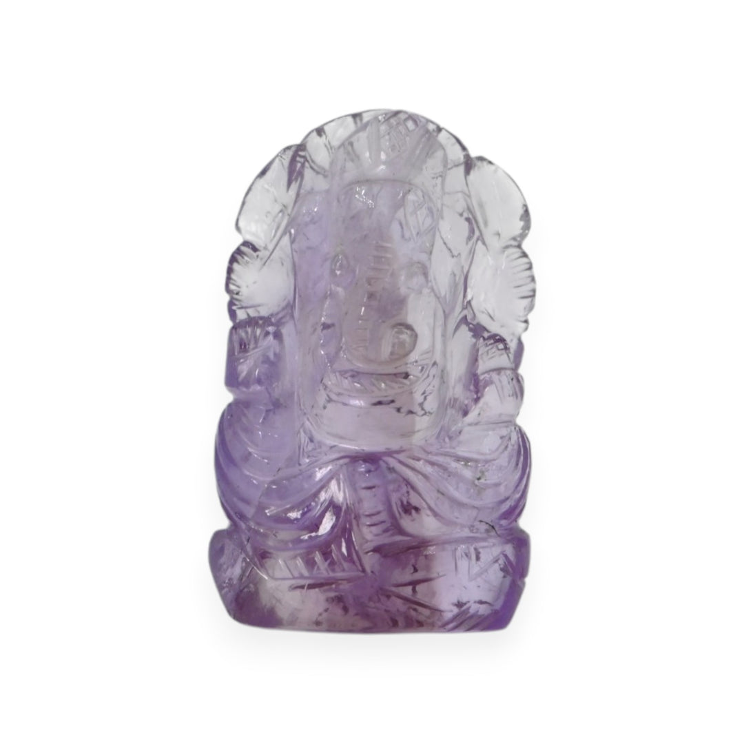 Amethyst Ganesha Idol 65g – Purple Stone Statue for Prosperity & Spiritual Balance