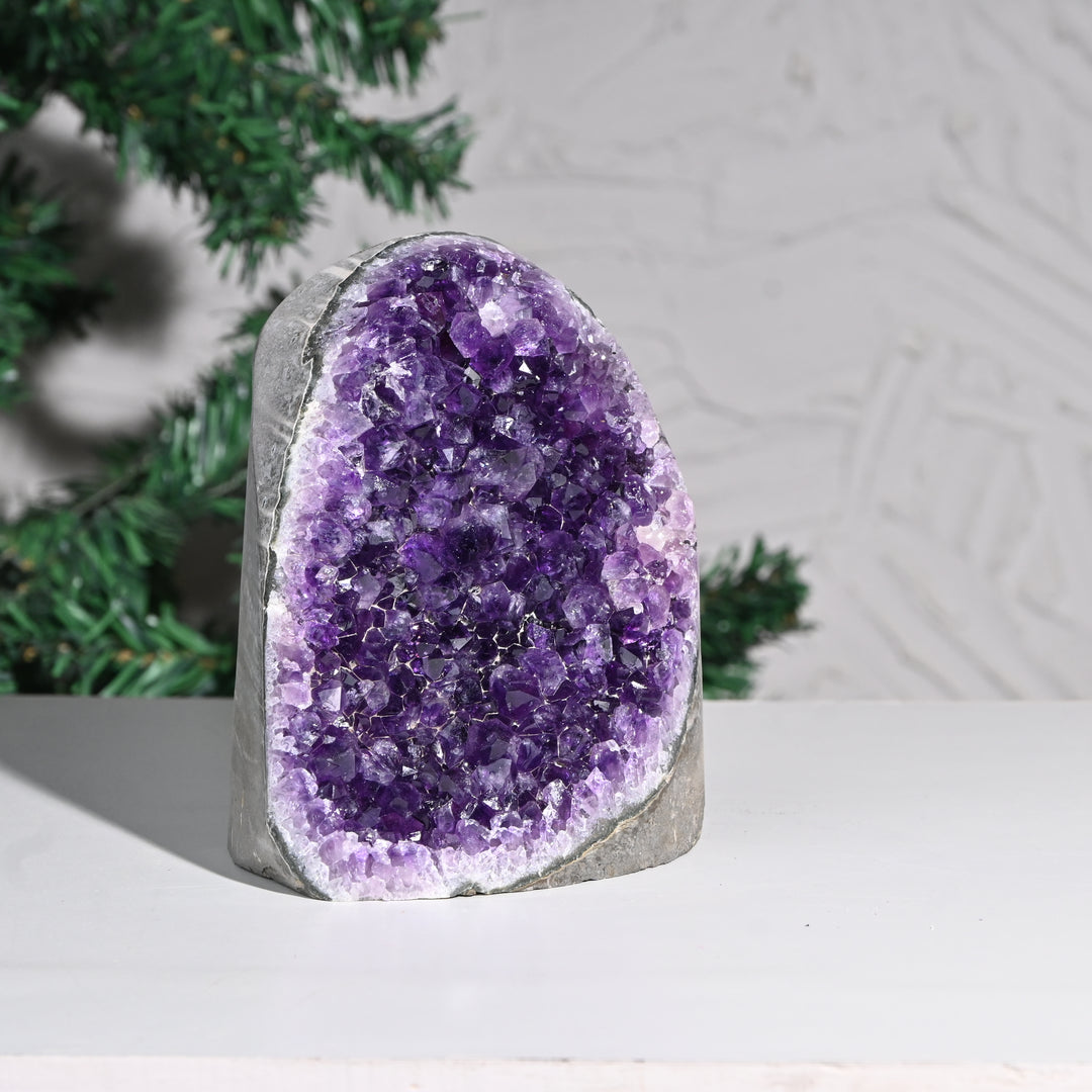 Natural Amethyst Geode 2019g - Raw Crystal for Healing