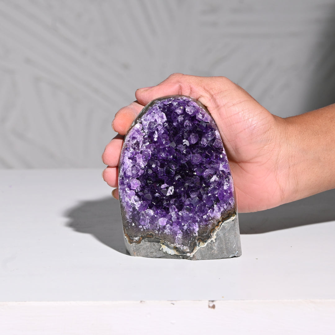 Natural Amethyst Geode 541g - Raw Crystal for Healing