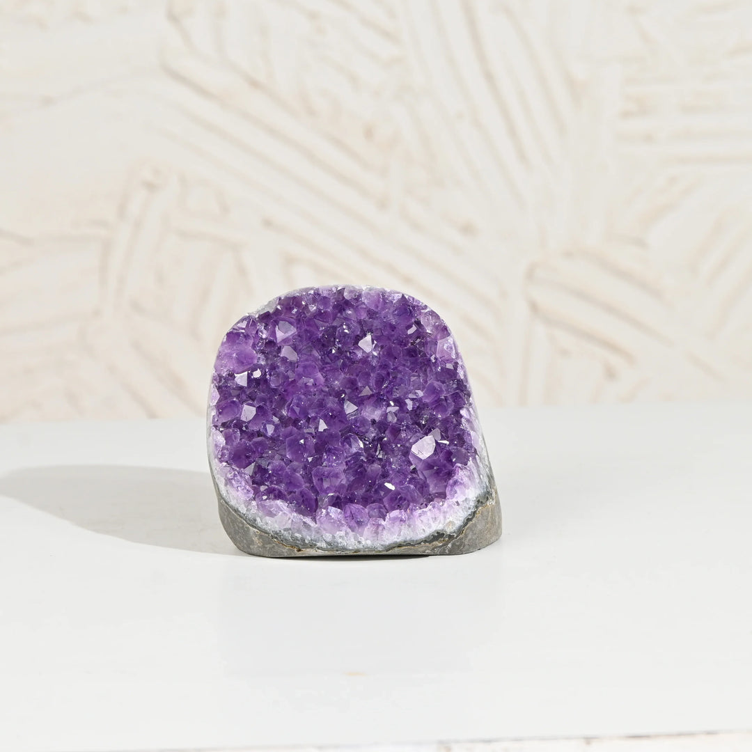 Natural Amethyst Geode 614g - Raw Crystal for Healing