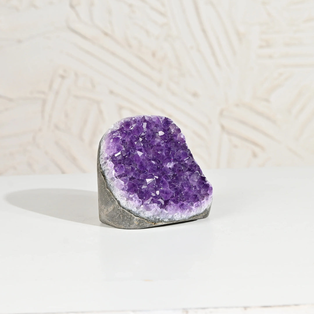 Natural Amethyst Geode 614g - Raw Crystal for Healing