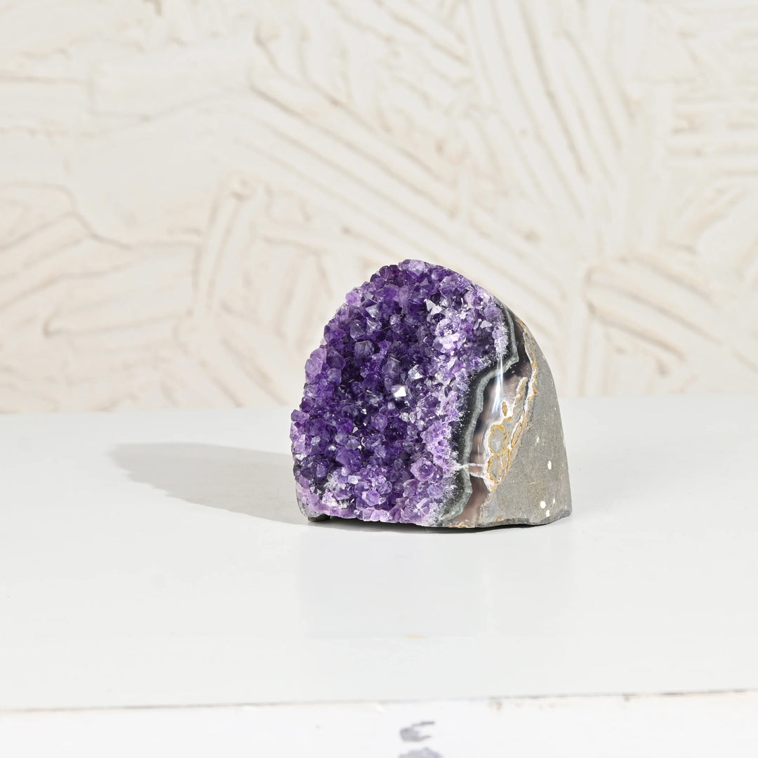 Natural Amethyst Geode 593g - Raw Crystal for Healing