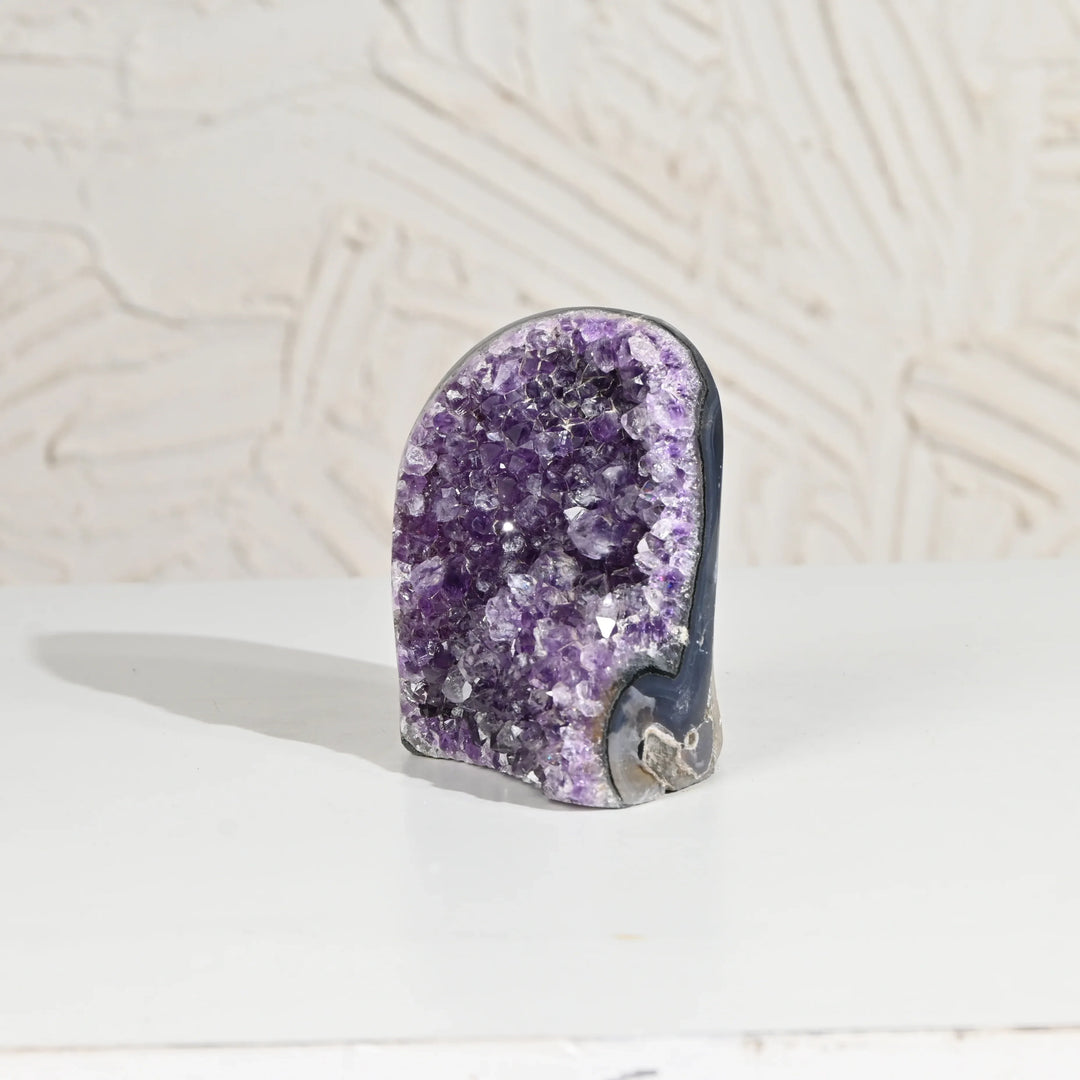Natural Amethyst Geode 668g - Raw Crystal for Healing