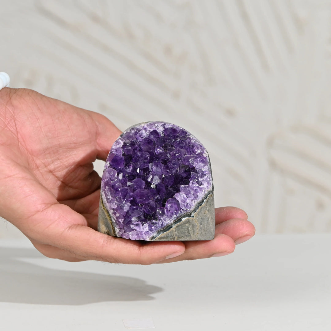 Natural Amethyst Geode 254g - Raw Crystal for Healing