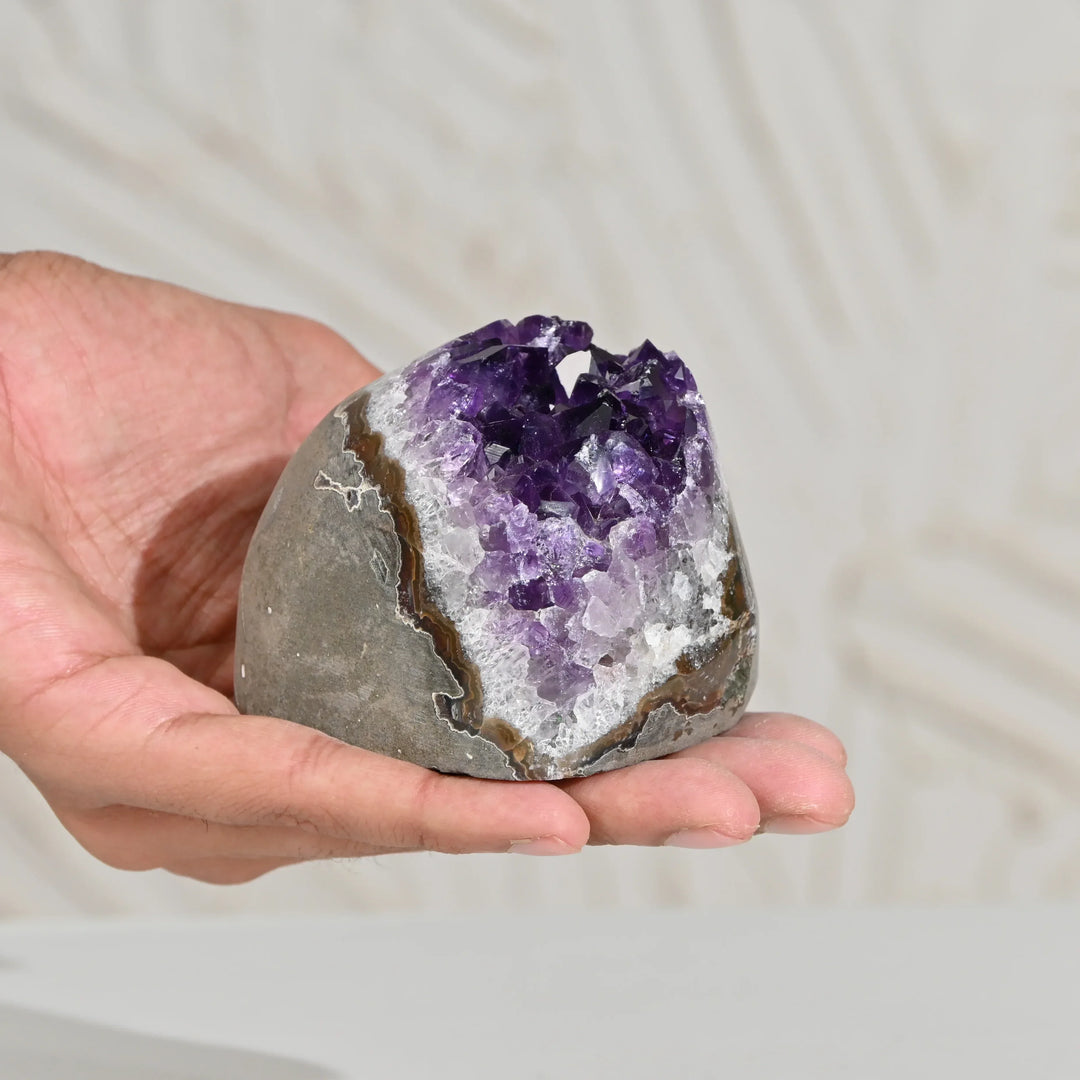 Natural Amethyst Geode 396g - Raw Crystal for Healing