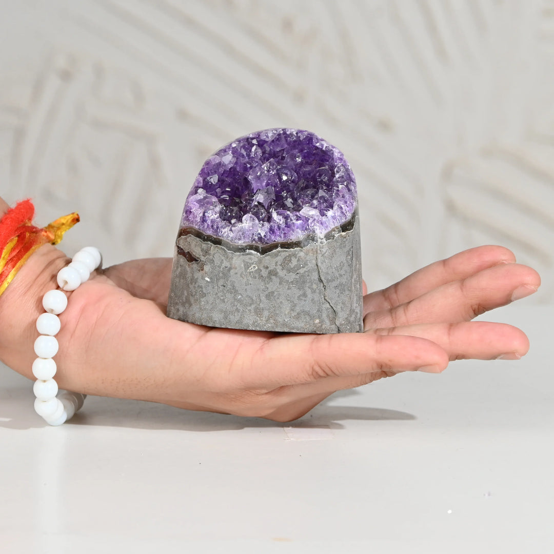 Natural Amethyst Geode 422g - Raw Crystal for Healing