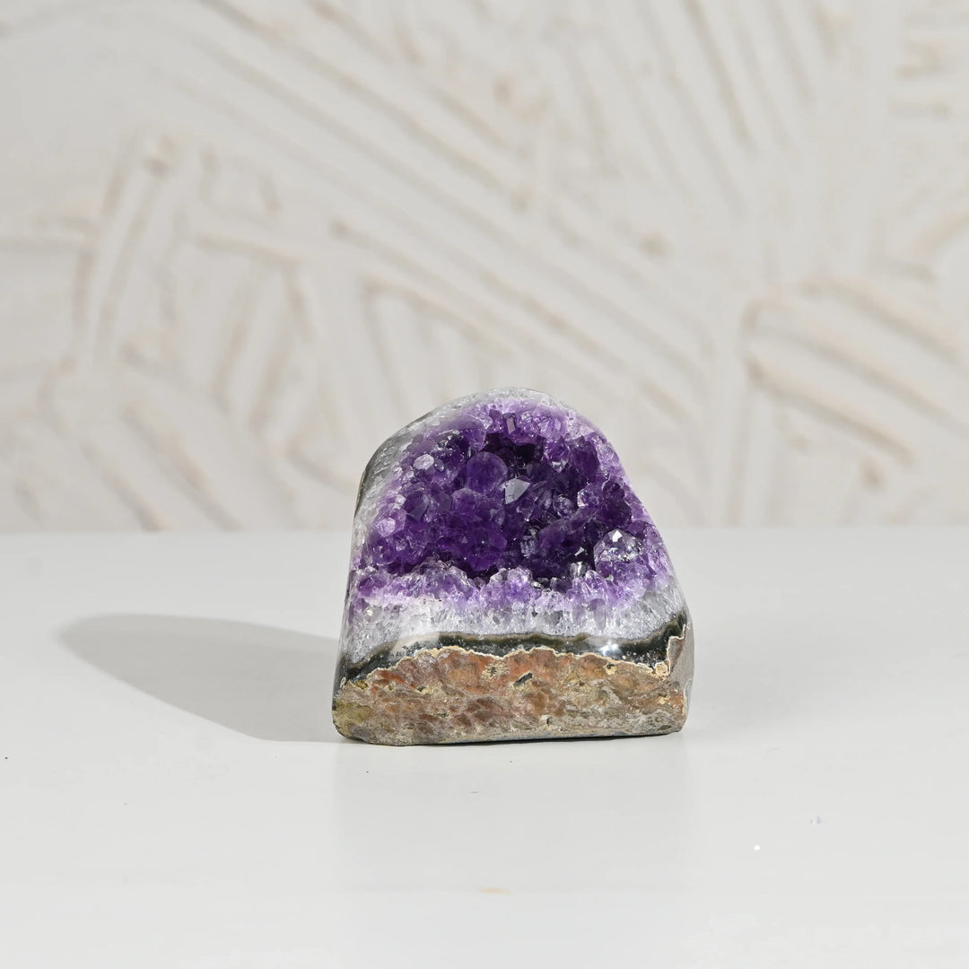 Natural Amethyst Geode 509g - Raw Crystal for Healing