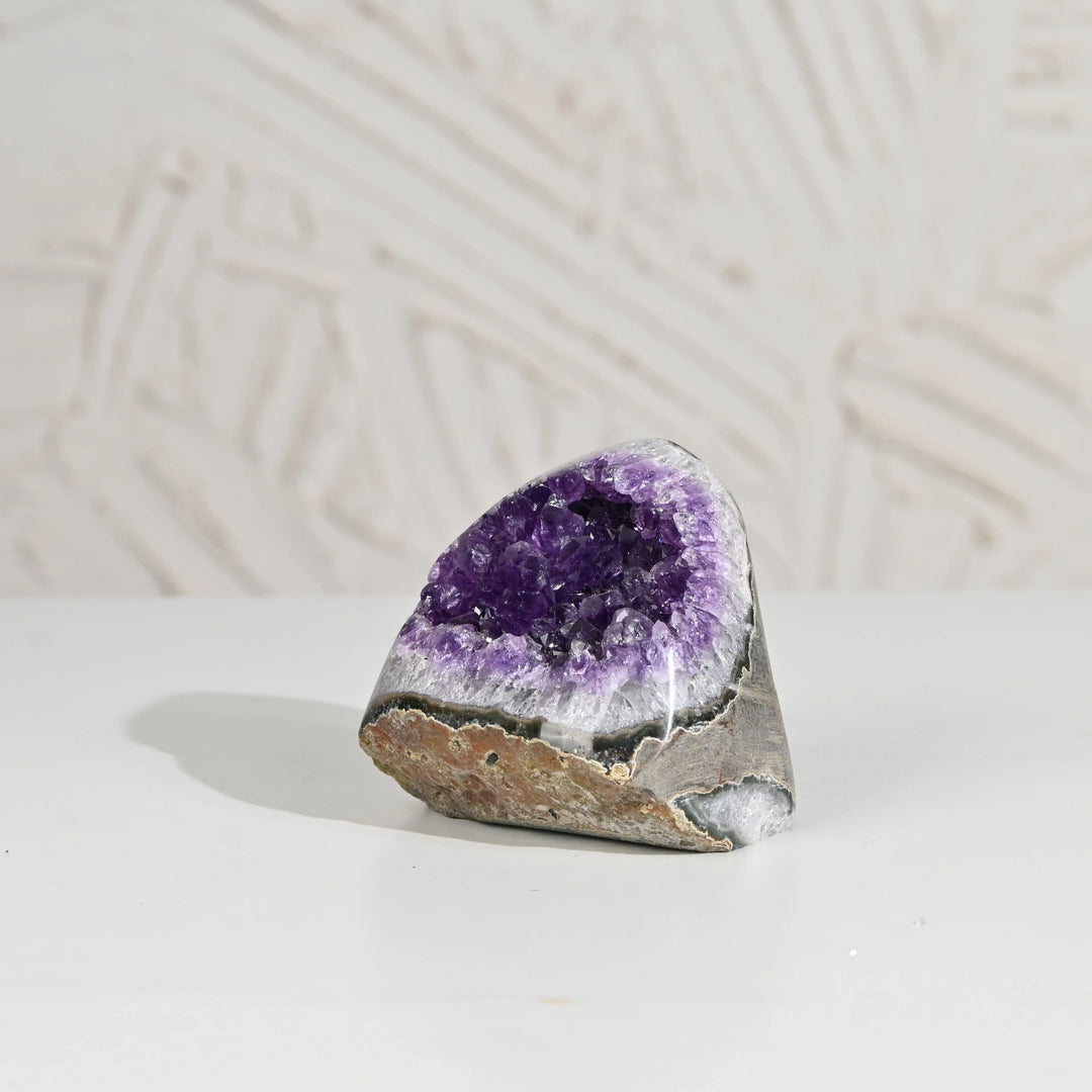 Natural Amethyst Geode 509g - Raw Crystal for Healing