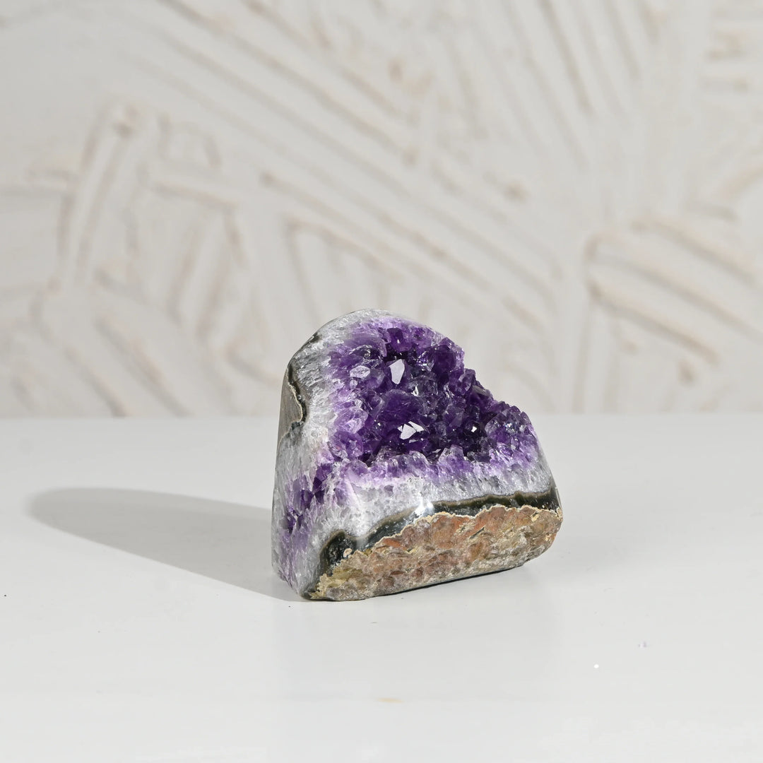 Natural Amethyst Geode 509g - Raw Crystal for Healing