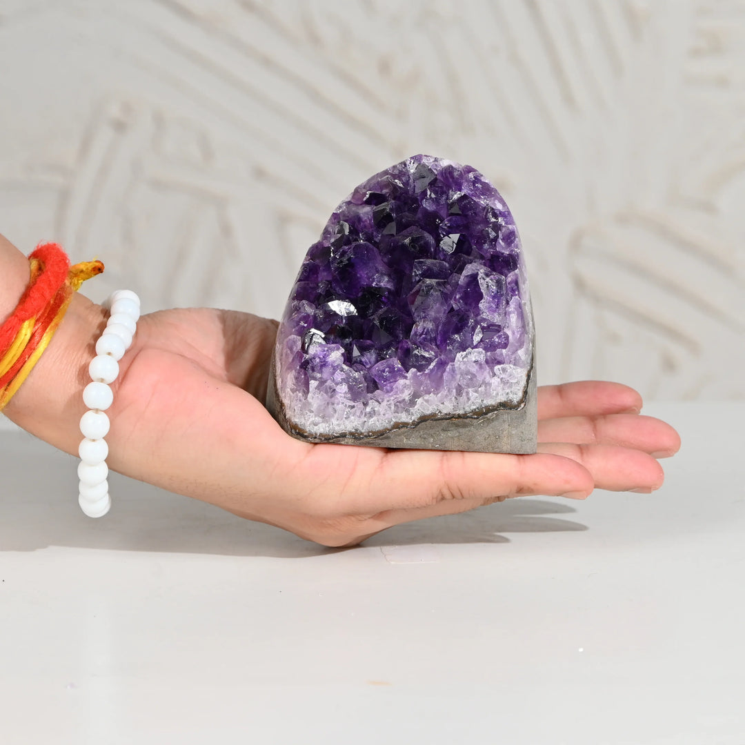 Natural Amethyst Geode 544g - Raw Crystal for Healing