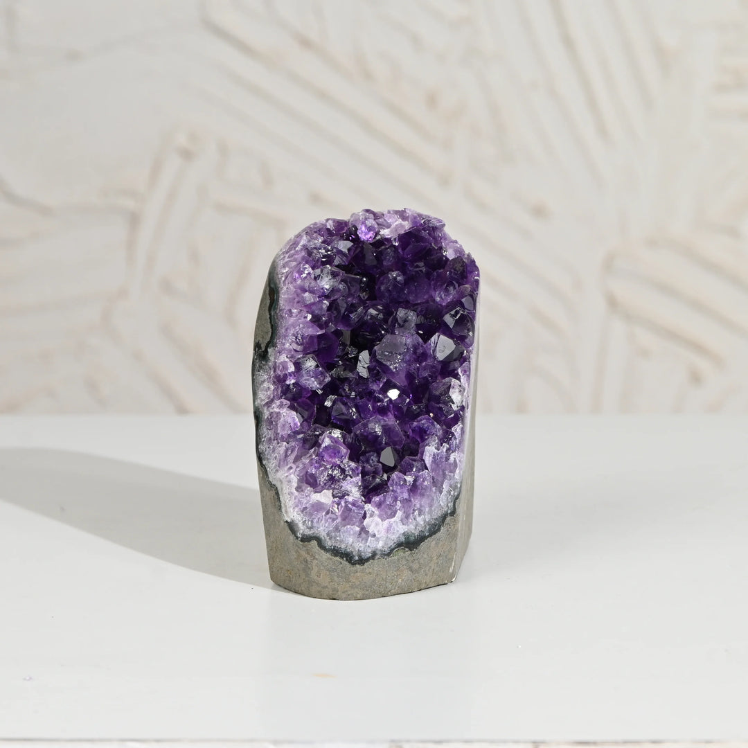 Natural Amethyst Geode 858g - Raw Crystal for Healing