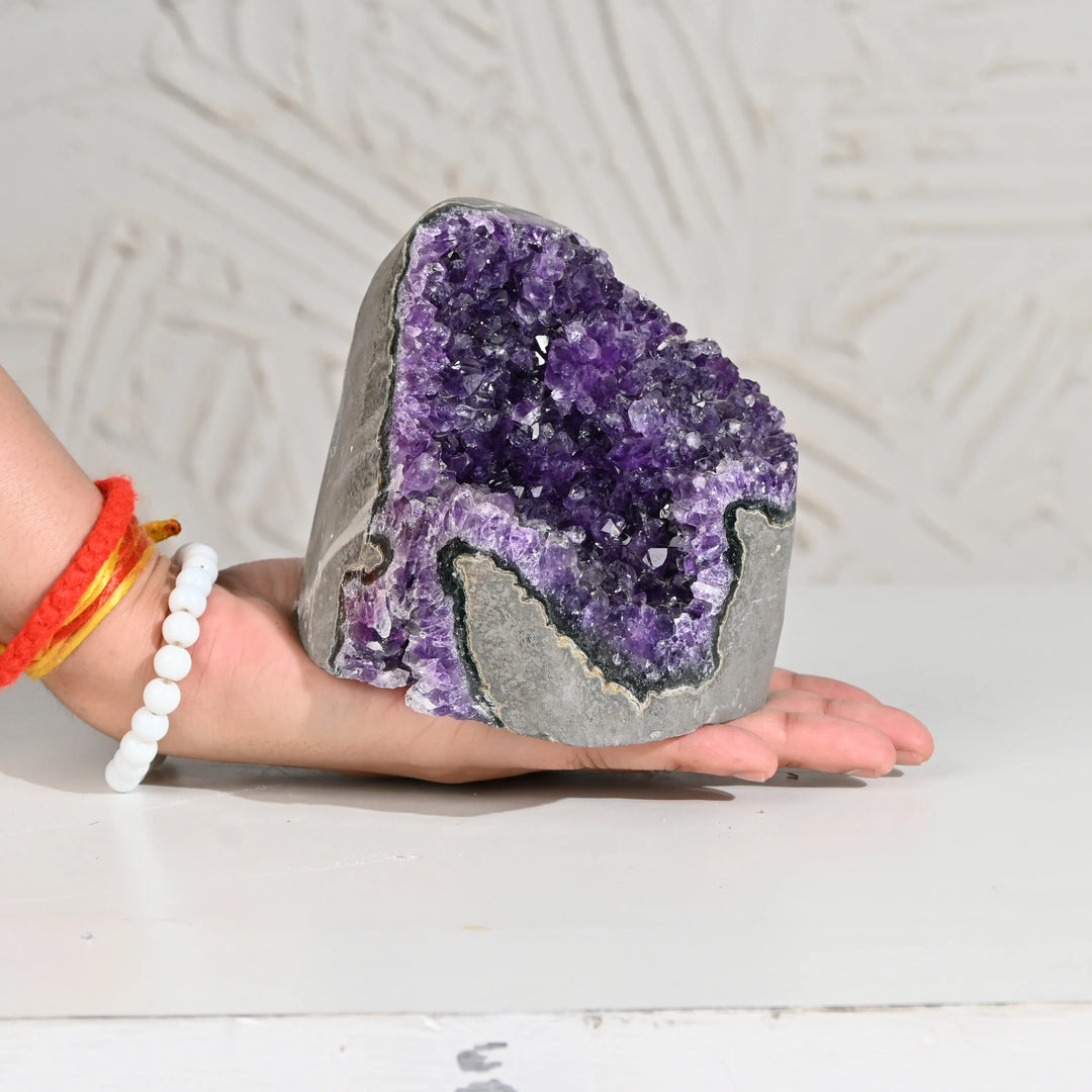 Natural Amethyst Geode 1301g - Raw Crystal for Healing
