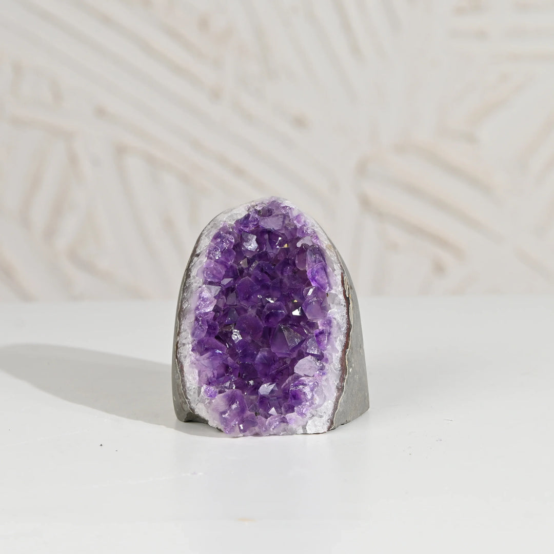Natural Amethyst Geode 483g - Raw Crystal for Healing