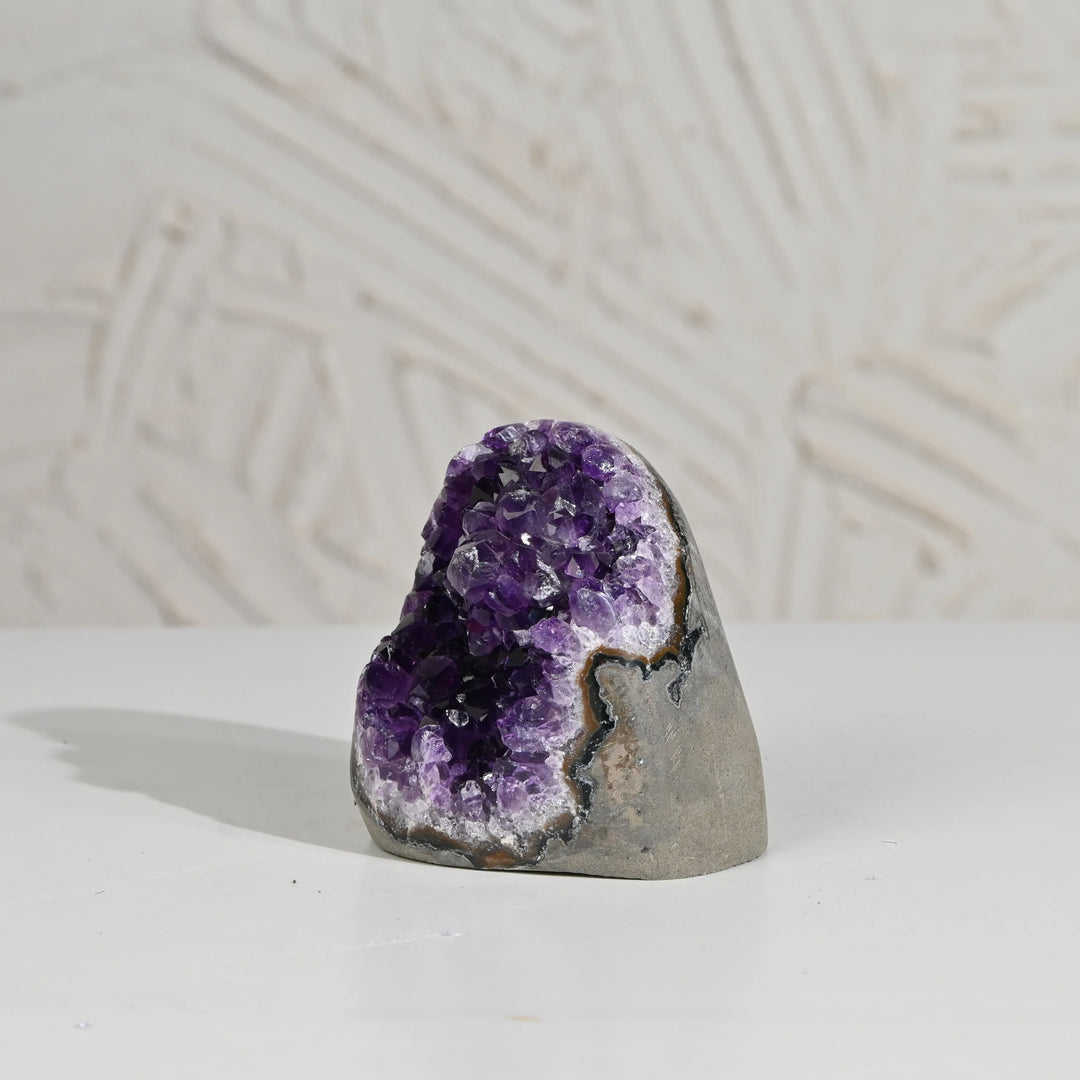 Natural Amethyst Geode 678g - Raw Crystal for Healing