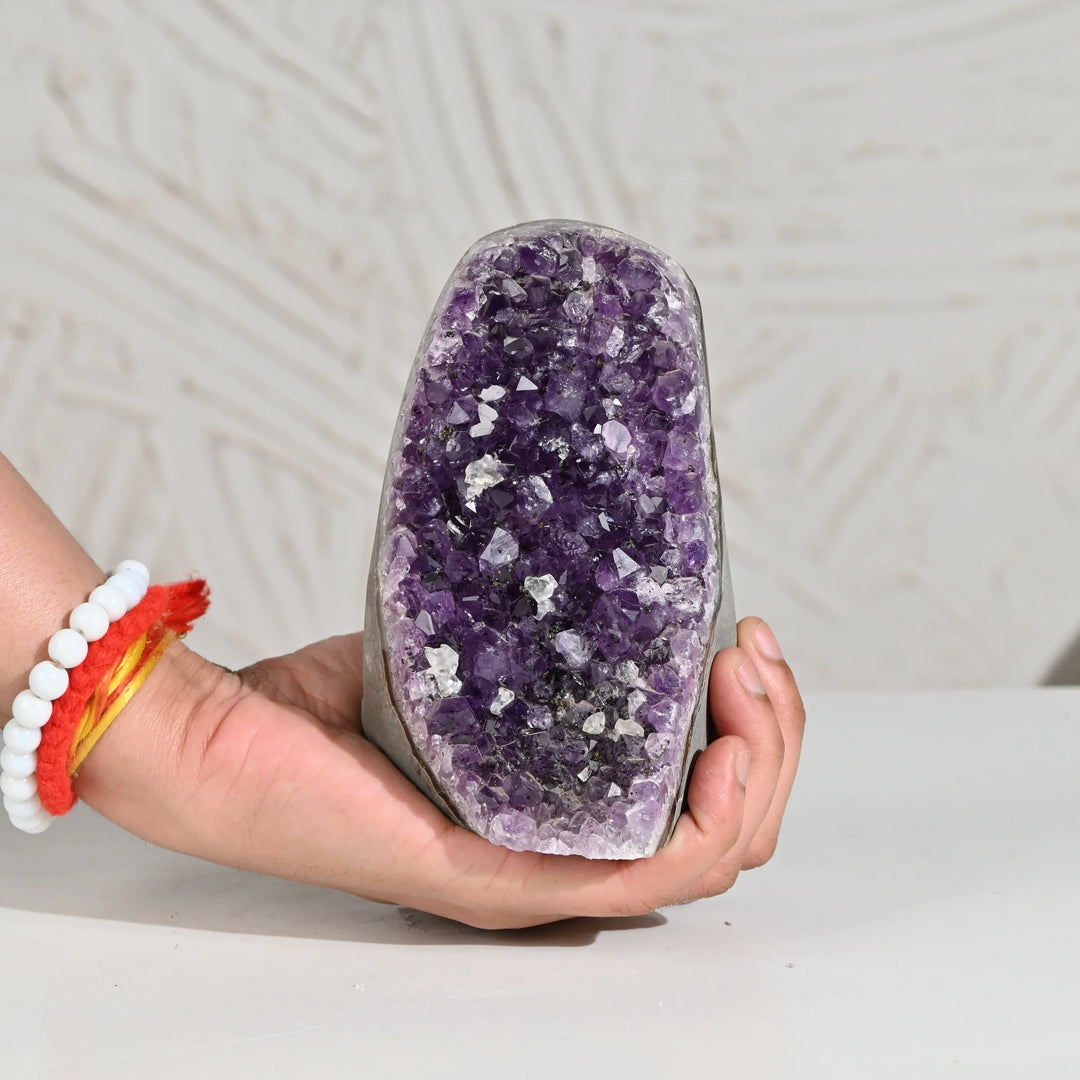 Natural Amethyst Geode 974g - Raw Crystal for Healing