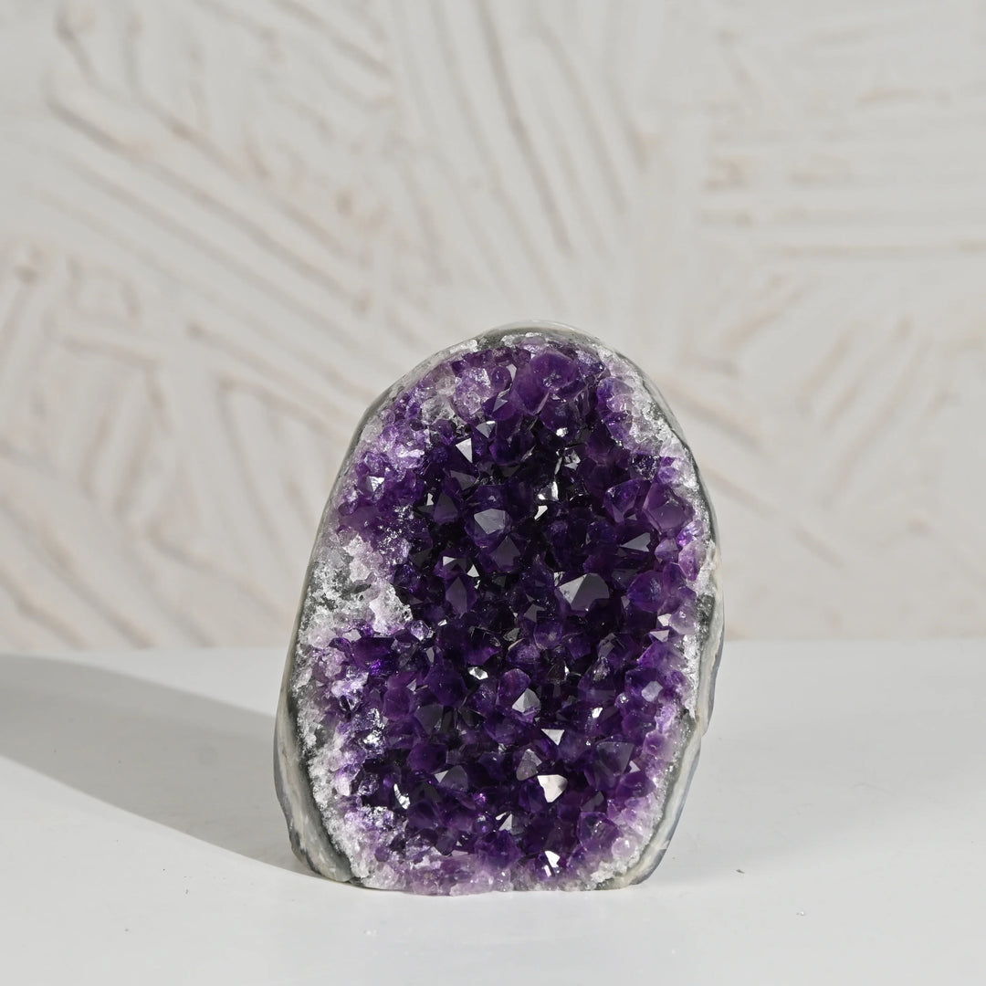Natural Amethyst Geode 933g - Raw Crystal for Healing