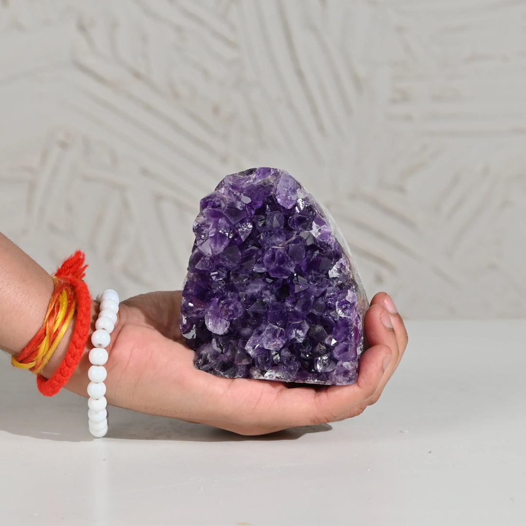 Natural Amethyst Geode 782g - Raw Crystal for Healing