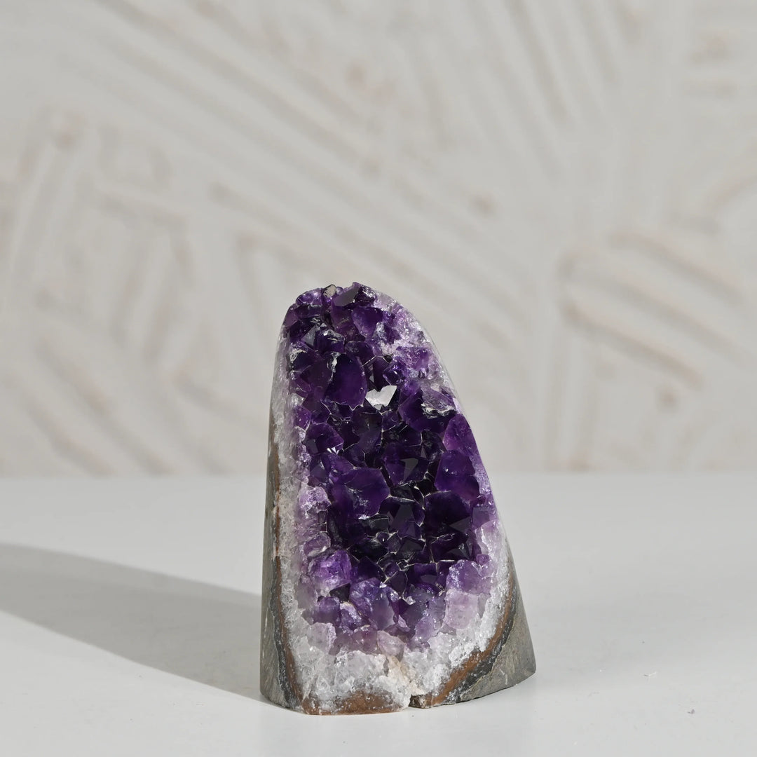 Natural Amethyst Geode 606g - Raw Crystal for Healing