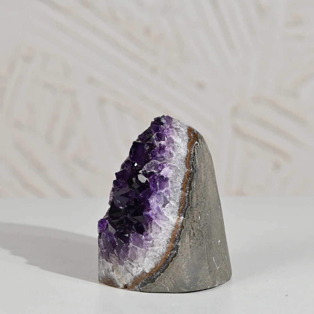 Natural Amethyst Geode 606g - Raw Crystal for Healing