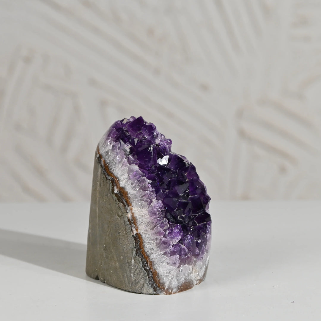 Natural Amethyst Geode 606g - Raw Crystal for Healing
