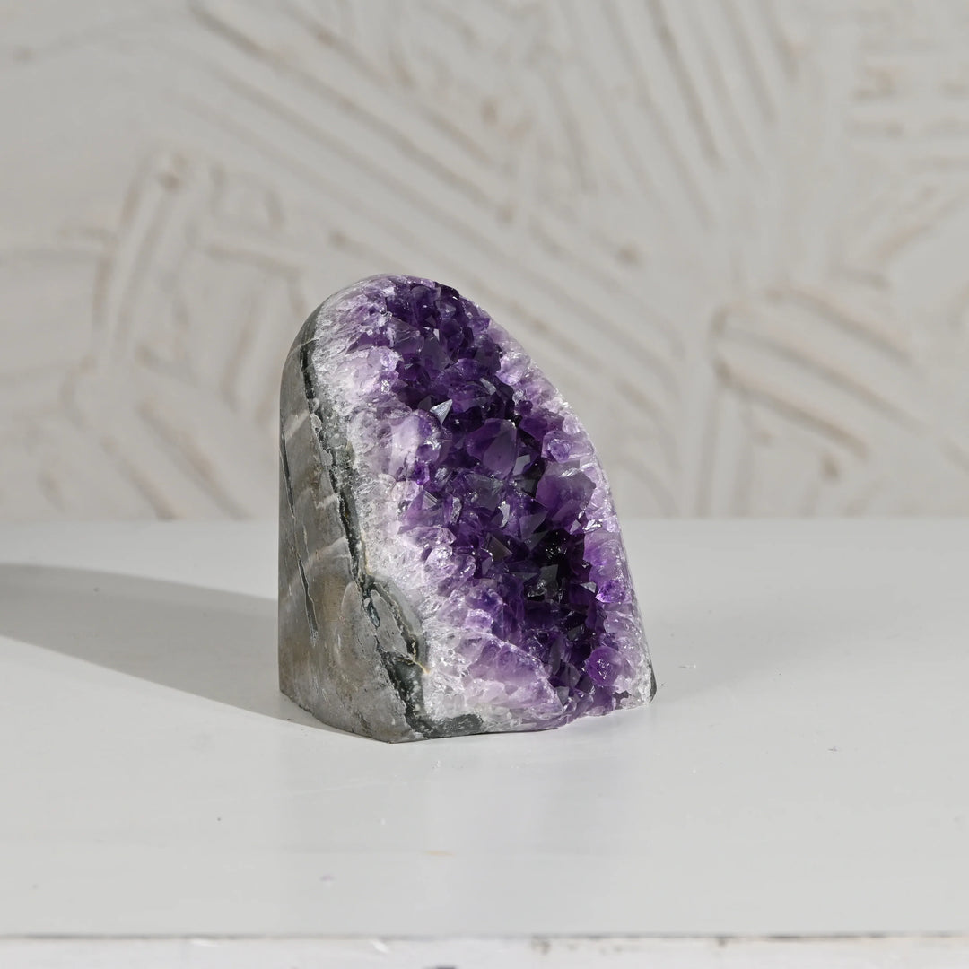 Natural Amethyst Geode 881g - Raw Crystal for Healing