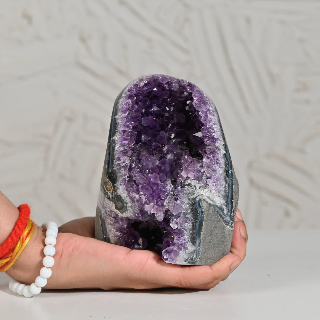 Natural Amethyst Geode 1359g - Raw Crystal for Healing