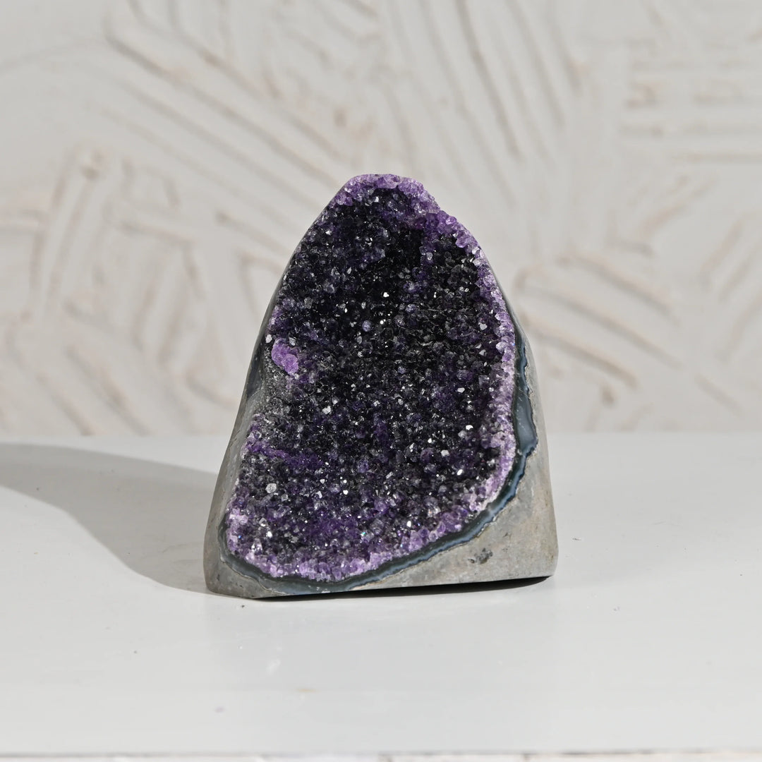 Natural Amethyst Geode 983g - Raw Crystal for Healing