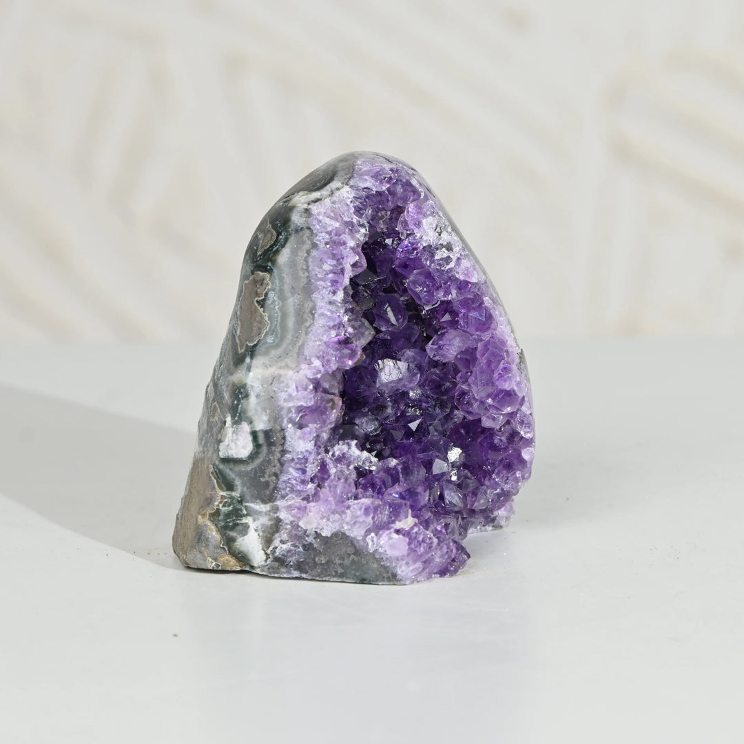 Natural Amethyst Geode 416g - Raw Crystal for Healing