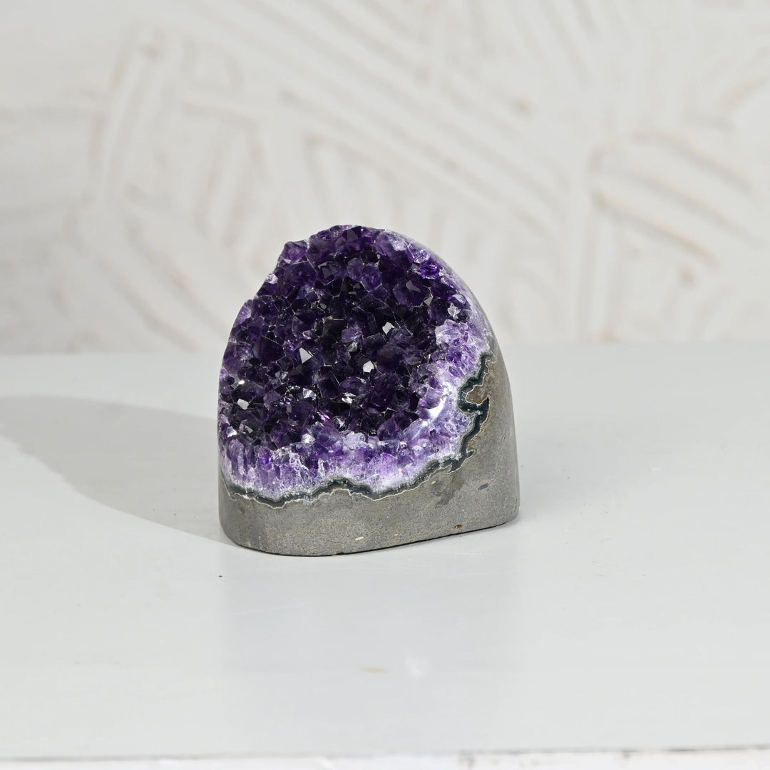 Natural Amethyst Geode 703g - Raw Crystal for Healing