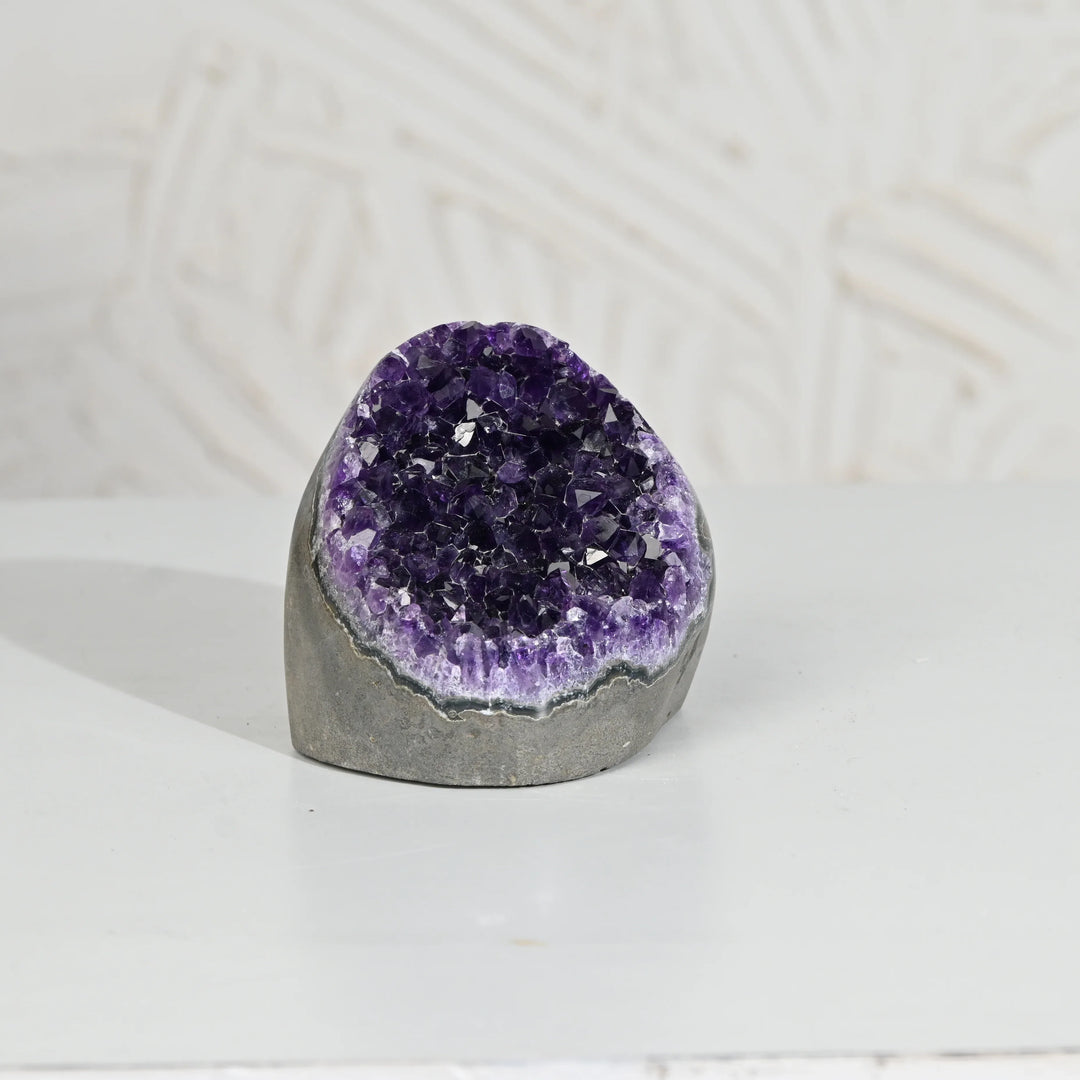 Natural Amethyst Geode 703g - Raw Crystal for Healing