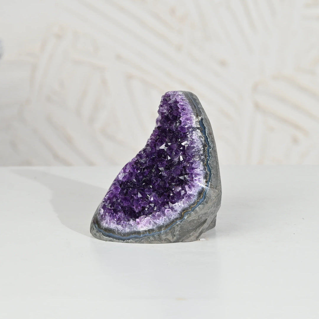 Natural Amethyst Geode 514g - Raw Crystal for Healing