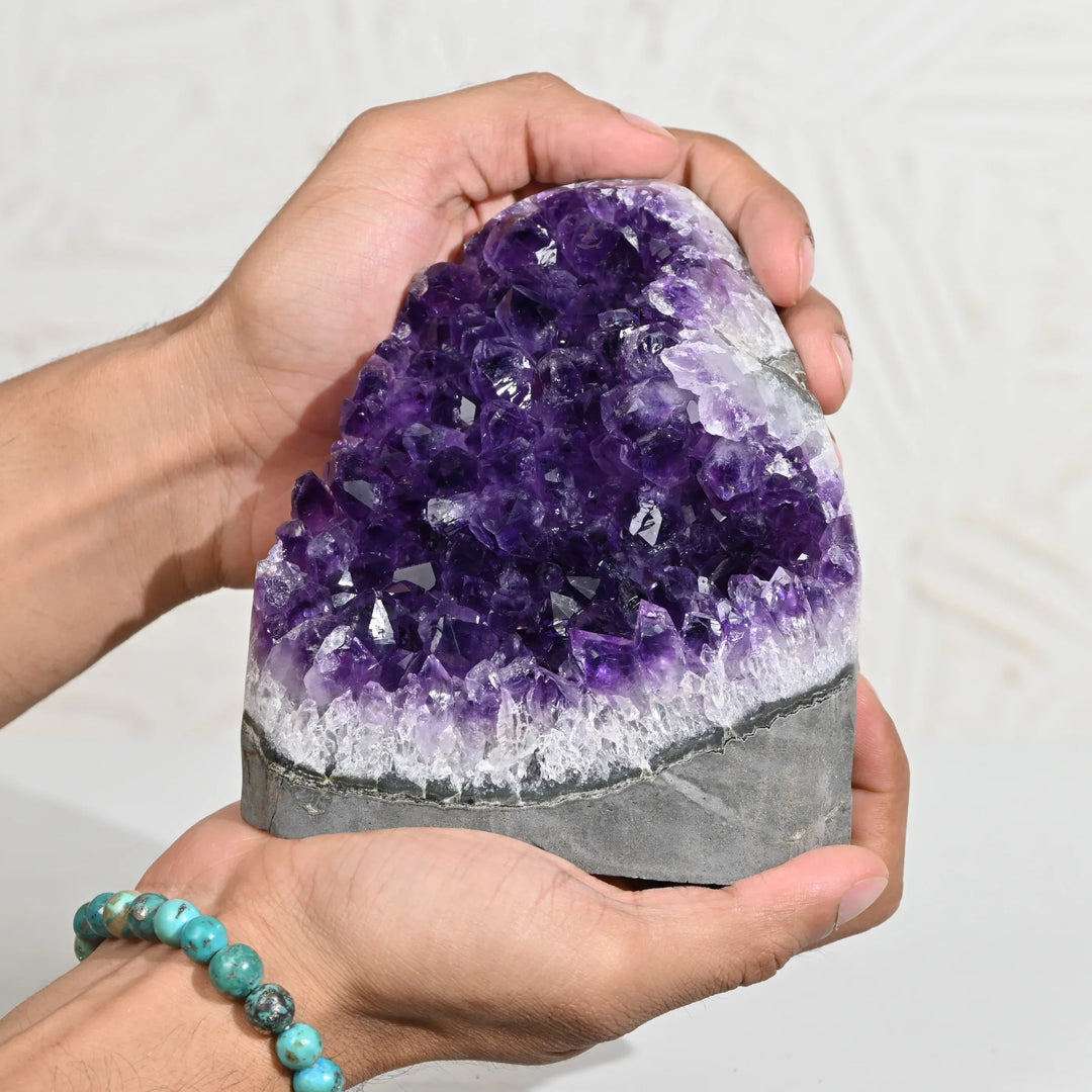 Natural Amethyst Geode 1990g - Raw Crystal for Healing