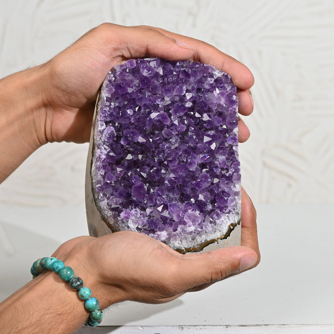Natural Amethyst Geode 2105g - Raw Crystal for Healing