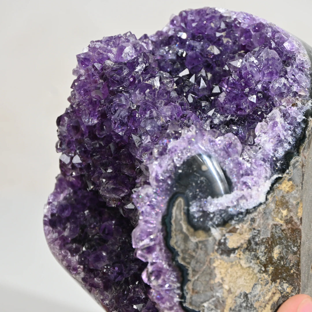 Natural Amethyst Geode 1533g - Raw Crystal for Healing