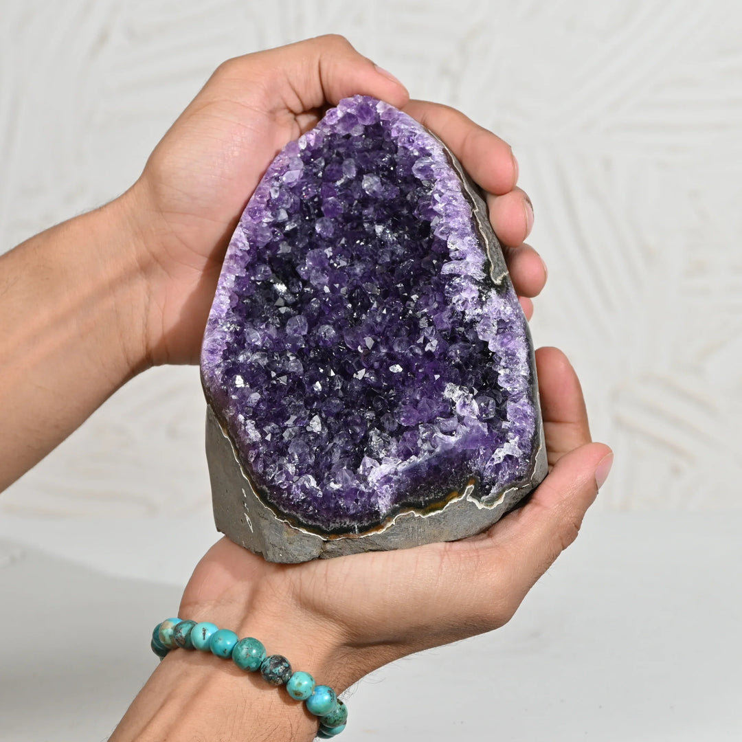 Natural Amethyst Geode 1940g - Raw Crystal for Healing