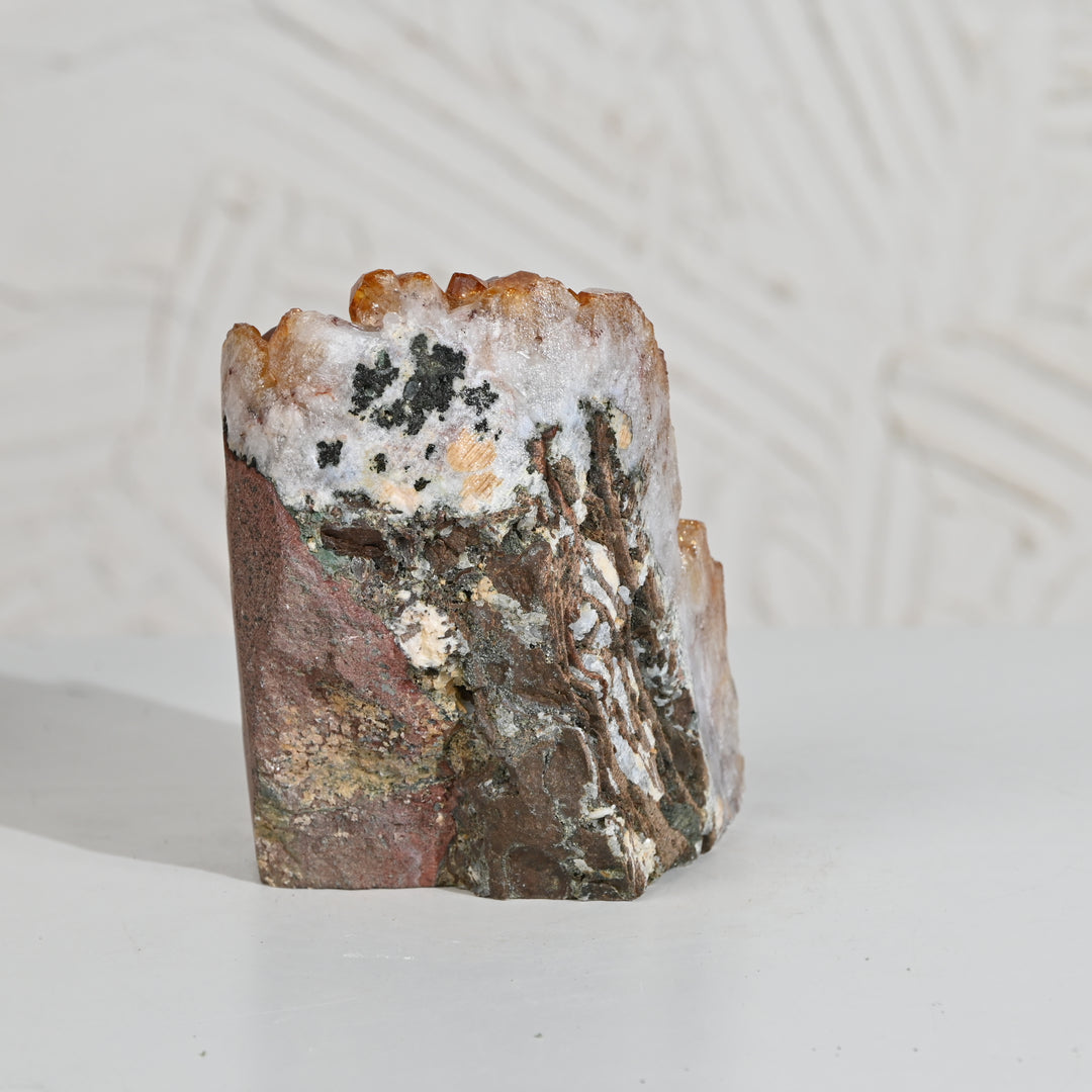 Raw Citrine Geode 1123g – Energy Crystal for Balance & Positive Energy