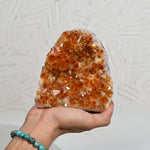 Load image into Gallery viewer, Citrine Cluster 1474g – Energy Crystal for Prosperity &amp; Interior Styling