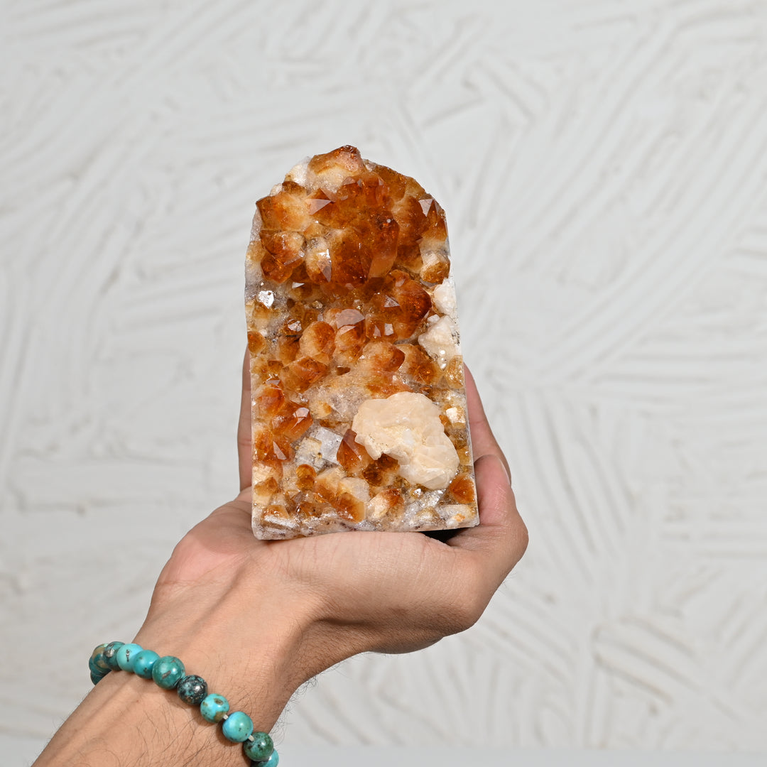 Citrine Geode 1108g – Raw Crystal for Abundance & Energy Flow
