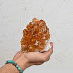 Load image into Gallery viewer, Citrine Stone 674g – Wealth Crystal for Energy Alignment &amp; Decor