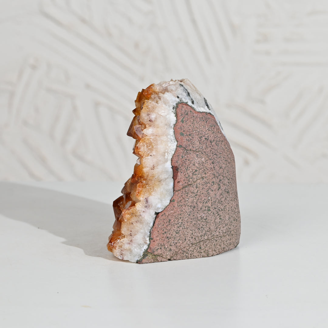 Raw Citrine Geode 1206g – Natural Healing Crystal for Prosperity & Positivity
