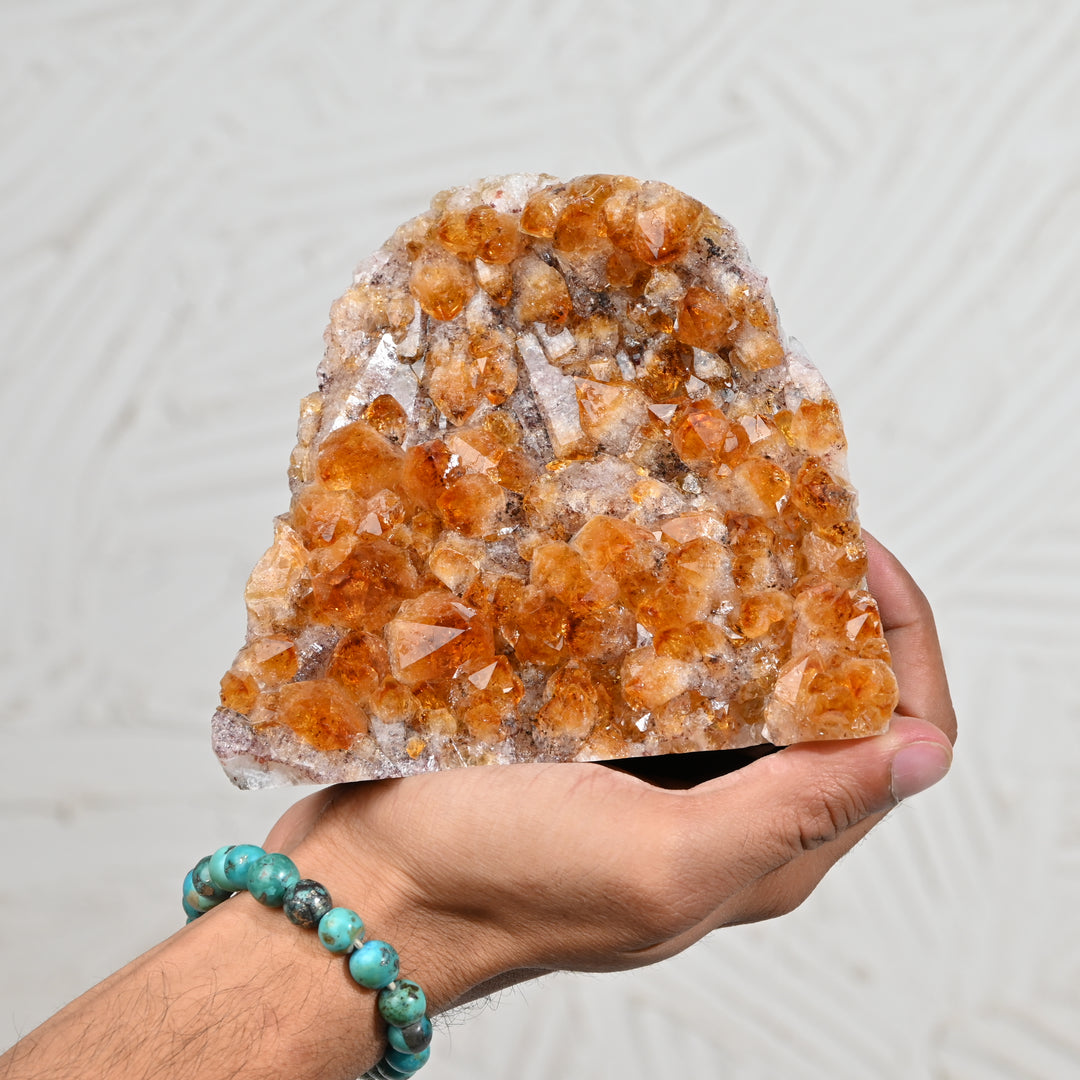 Citrine Cluster 1649g – Energy Crystal for Prosperity & Home Styling