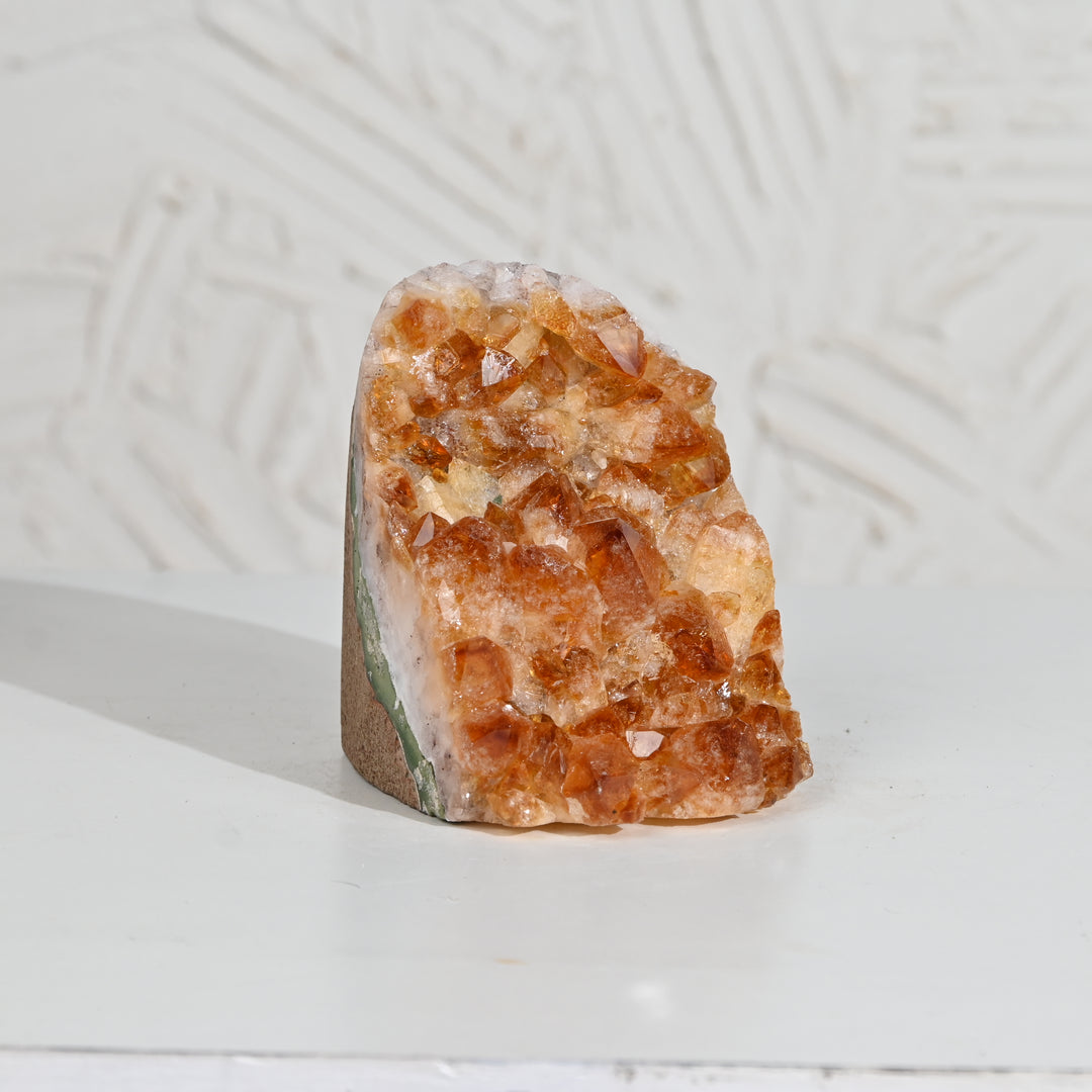 Natural Citrine Geode 1120g – Raw Healing Crystal for Wealth & Positive Energy