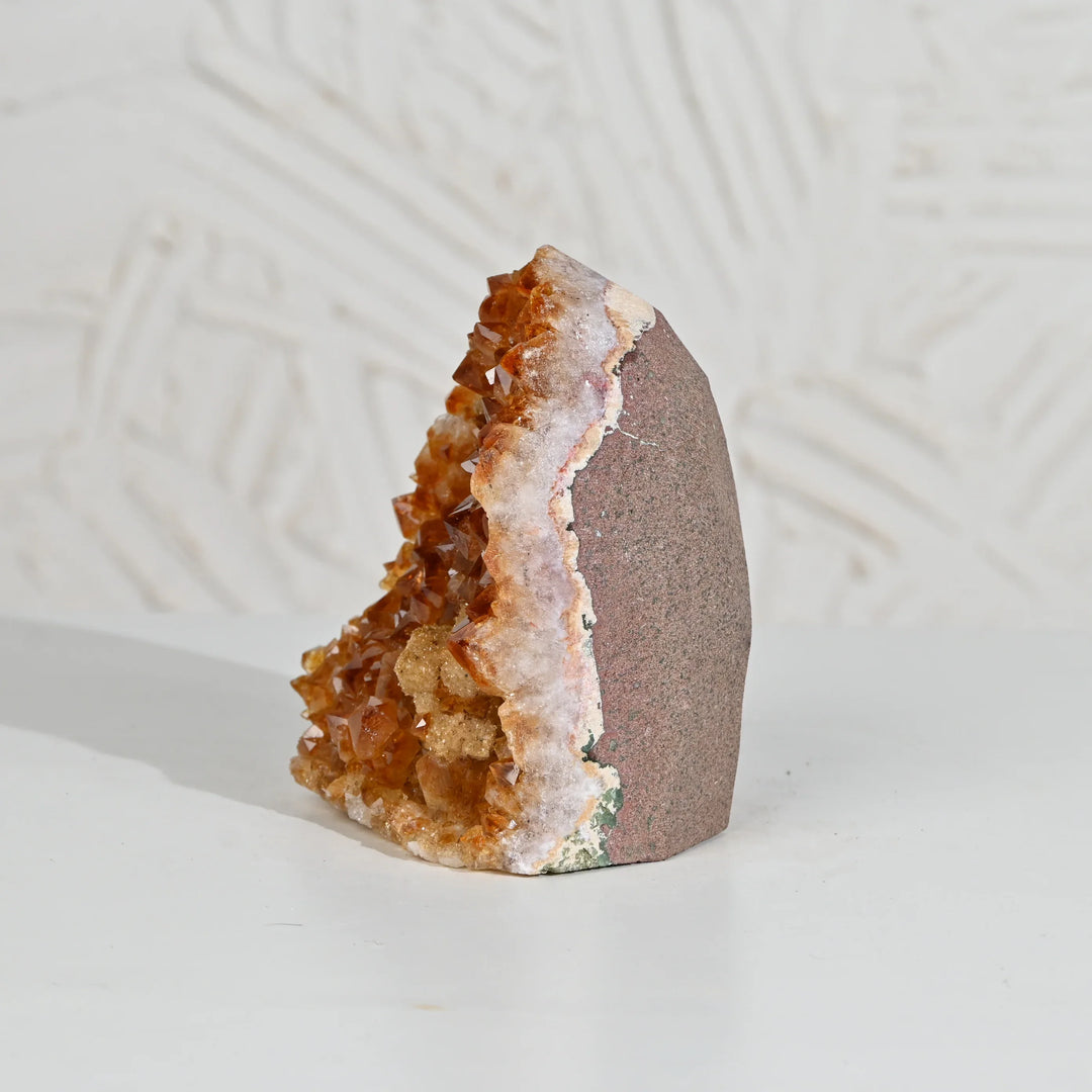 Natural Citrine Geode 1208g – Raw Healing Crystal for Wealth & Positive Energy