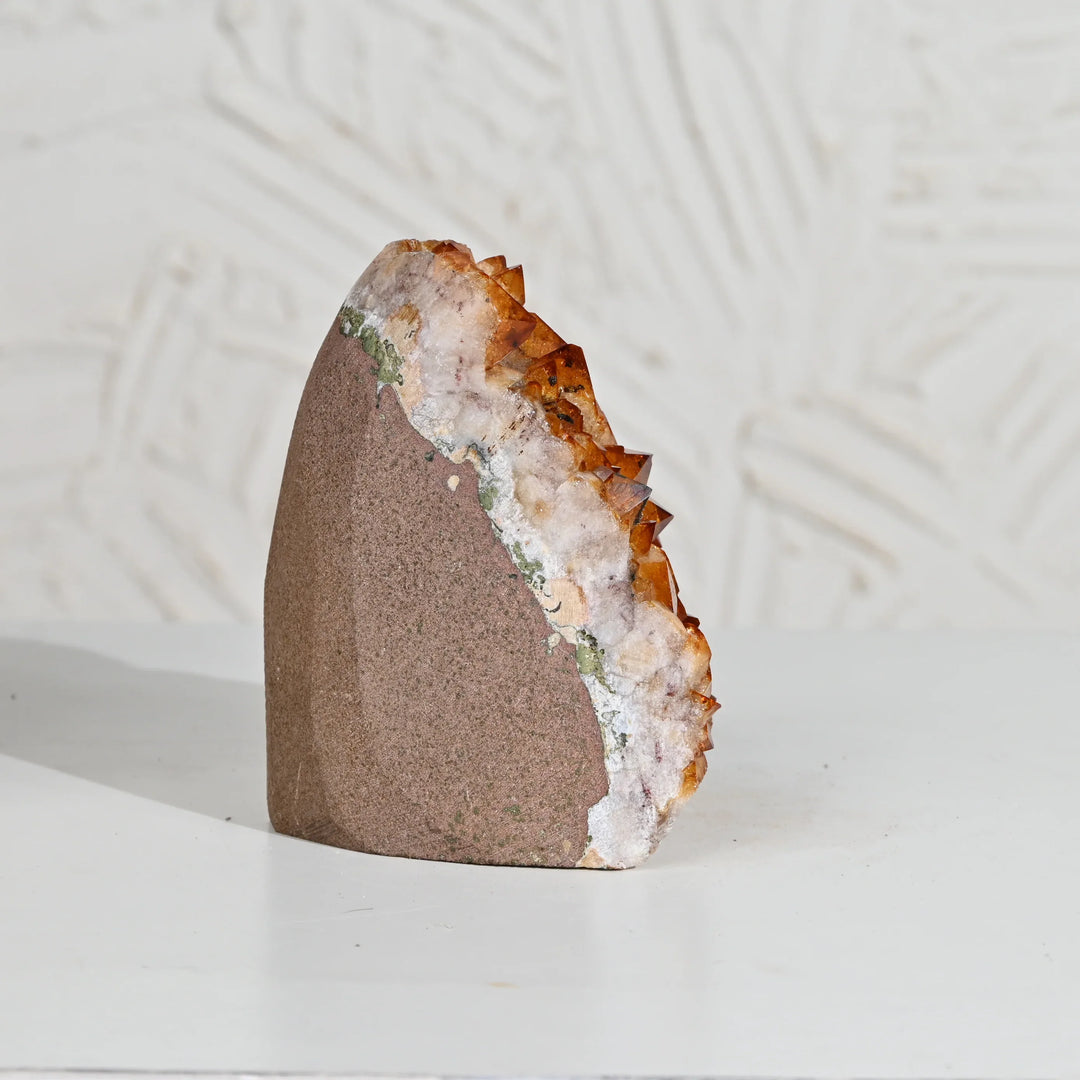 Citrine Geode 1538g – Raw Crystal for Wealth Attraction & Positive Vibes